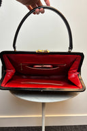 Vintage Leather Trimmed Tapestry Bag image 3