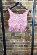 Vintage Textured Blush Culotte Set image 5