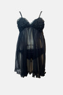 Abbeline Black Lace Chemise Set image 0