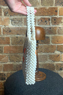 Vintage White Beaded Bag image 3