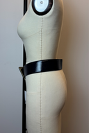 Yves Saint Laurent Navy Blue Patent Leather Belt image 1