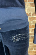 Juicy Couture Navy Velour Tracksuit Set image 3