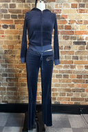 Juicy Couture Navy Velour Tracksuit Set image 0