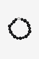 Chunky Black Beaded Necklace image 0