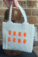 Vintage White Beaded Bag image 4