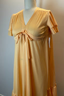 Geoff Bade Vintage Apricot Jersey Mini Dress image 1