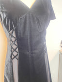 Celine Velvet Lace Up Mini Dress image 5