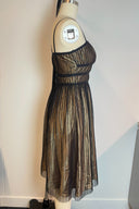 Mr K Black Pleated Tulle Mini Dress image 1