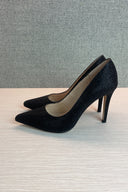 Edward Miller Black Glitter Stilettos image 1