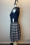 Rona Vintage 1960s Blue Plaid Midi Dress image 1