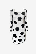 Maple Sequin Cow Print Mini Dress image 0