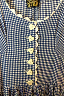 Biba Blue Gingham Vintage Midi Dress image 1