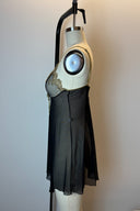 Guy Larouche Black Lingerie Top with Gold Detailing image 1