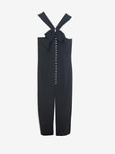 Mr K. Black Bow Detail Diamente Midi Dress image 0