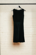 Miu Miu Black Pleated Midi Dress image 2
