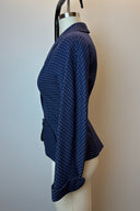Fritzi Stoddard Mini Check Navy Blazer and Skirt Set image 4