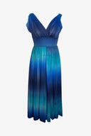 Vintage Allen Gar Ombre Maxi Dress image 0