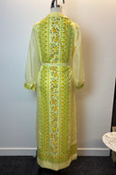 Rare Alfred Shaheen 1960s Lemon Maxi Dress image 2