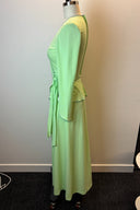 Vintage ARC Lime Peplum Midi Dress image 2