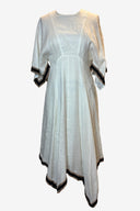Zimmermann White Handkerchief Hem Midi Dress image 0