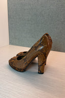 MiuMiu Exotic Snakeskin Pumps image 3