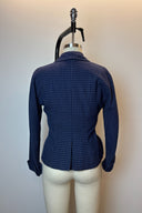 Fritzi Stoddard Mini Check Navy Blazer and Skirt Set image 3