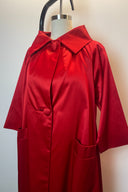Edmunds of Denver Vintage Red Satin Coat image 3