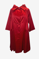 Edmunds of Denver Vintage Red Satin Coat
