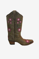 Vintage Pink Floral Cowboy Boots image 0