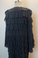 Fafatt Black Ruffle Robe Coat image 1