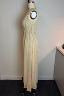Vintage V Neck Sequin Maxi Dress image 2