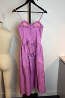 Bon Choix Pink Ruffle Midi Dress image 2