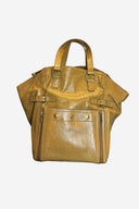 YSL Downtown Mustard Tote Handbag image 0