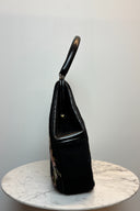 Vintage Leather Trimmed Tapestry Bag image 1