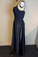 Vintage Mr K. Corset Satin Maxi Dress image 1