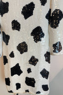 Maple Sequin Cow Print Mini Dress image 4