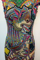 Just Cavalli Cap Sleeve Dragon Print Mini Dress image 3