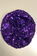 Vintage Purple Sequined Beret image 1