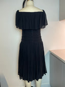 Vintage Nina Ricci Off Shoulder Plisse Midi Dress image 2