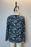 Blue Floral Cotton Cardigan image 1