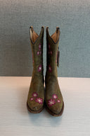 Vintage Pink Floral Cowboy Boots image 1