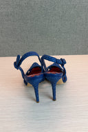 Dolce & Gabbana Blue Woven Raffia Slingback Pumps image 2