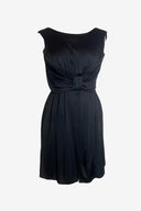 Vintage Kitty Copeland Black Bow Mini Dress image 0