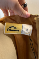 Vintage Alice Edwards Gold Pleated Dress image 5
