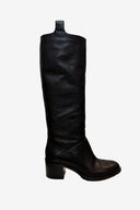 Chanel Calfskin Quilted Riding Boots Black image 0