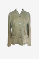 Vintage Button Up Suede Jacket image 0