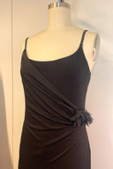 Mr K Black Wrap Rosette Jumpsuit image 1