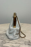 Glomesh White Kiss Clutch Bag image 1