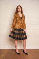 Valentino Boutique Silk Stripe Taffeta Skirt image 6