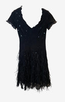 Feraud Black Vintage Cocktail Dress
